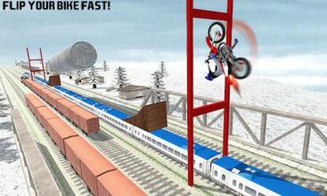 Tricky Bike Train Stunts Trail截图2