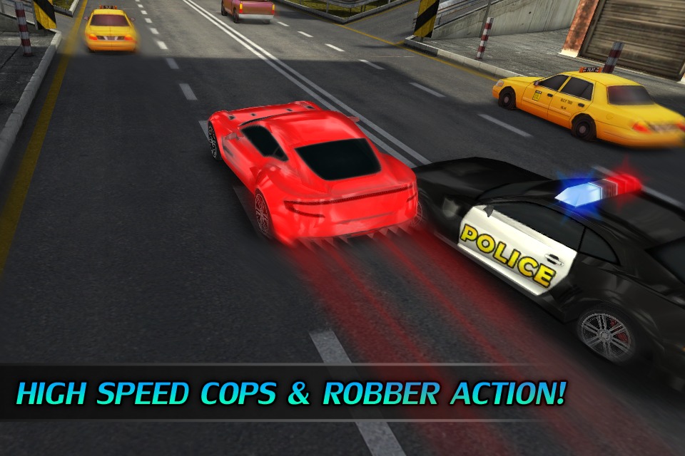 Police City Chase Racing 3D截图1