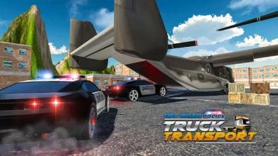 Offroad Police Truck Transport: Car Transportation截图3