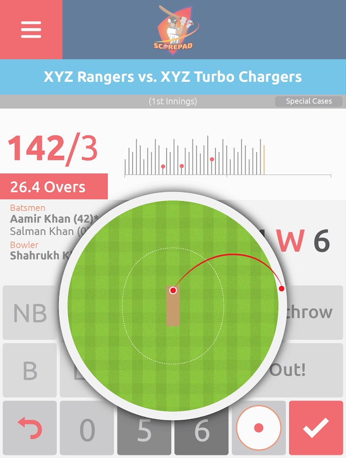 Cricket Score Pad截图2