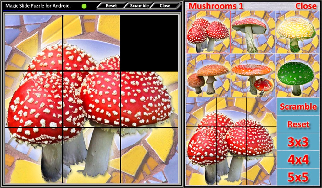 Magic Slide Puzzle Mushrooms 1截图2