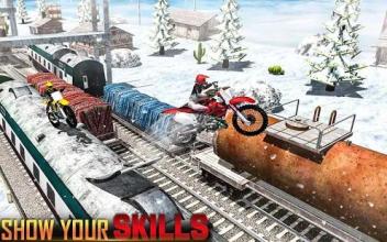 Crazy Bike Train Stunts Tricky Master截图5