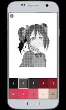 Anime Kawai Color by Number - Pixel Art截图2