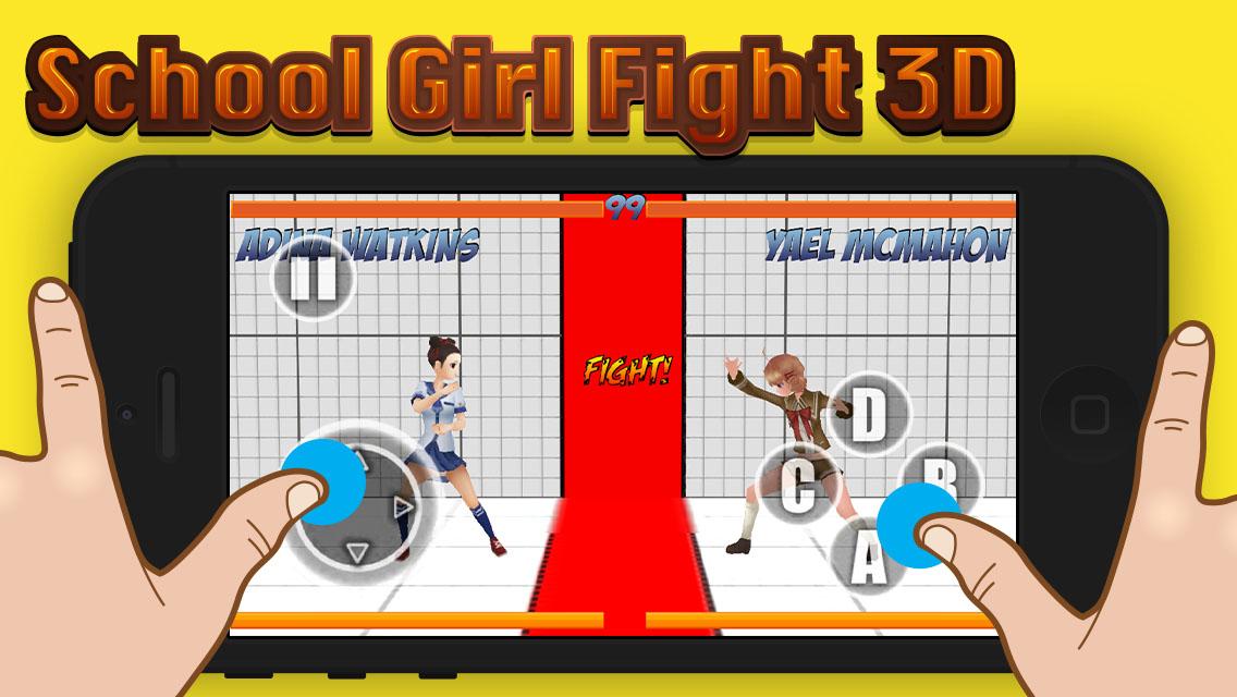 School Girl Fighting 3D截图1