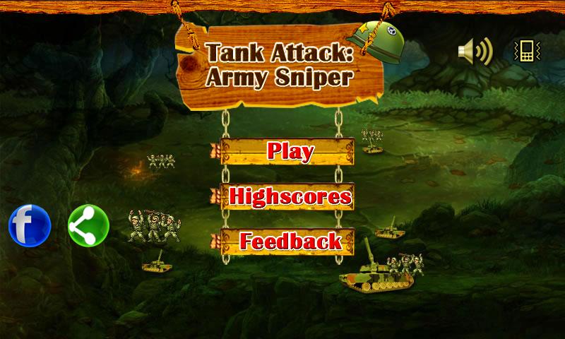 坦克攻擊：軍狙擊手遊戲截图1