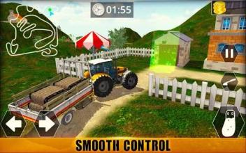 Tractor Driving Farm Sim : Tractor Trolley Game截图5