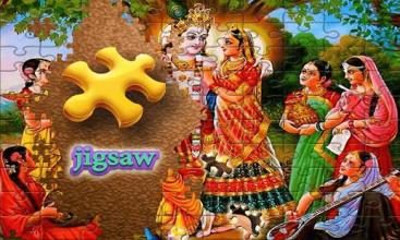 Lord Radha Krishna Jigsaw Puzzle : Baby Gopi salon截图3