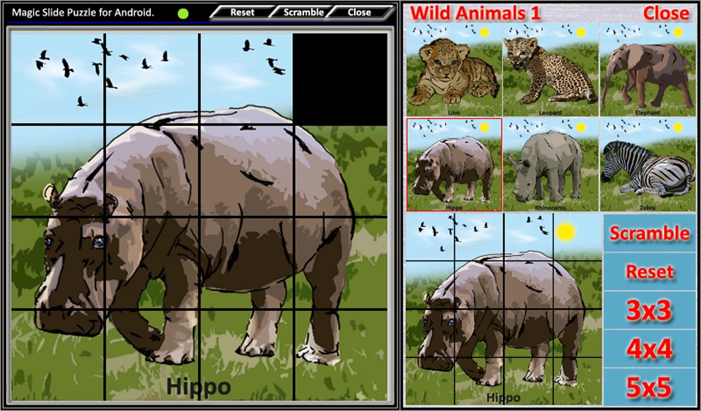 Magic Slide Puzzle W.Animals 1截图5