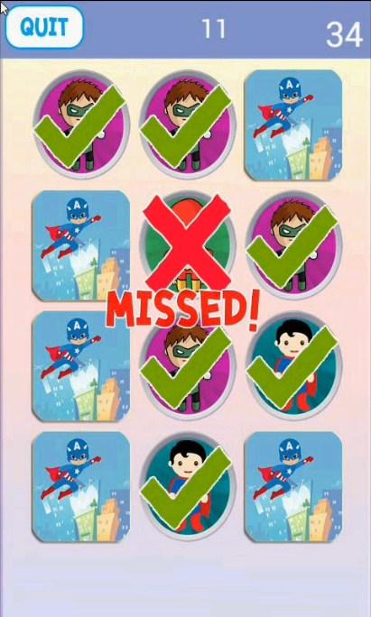 Super Hero Matching Game截图4