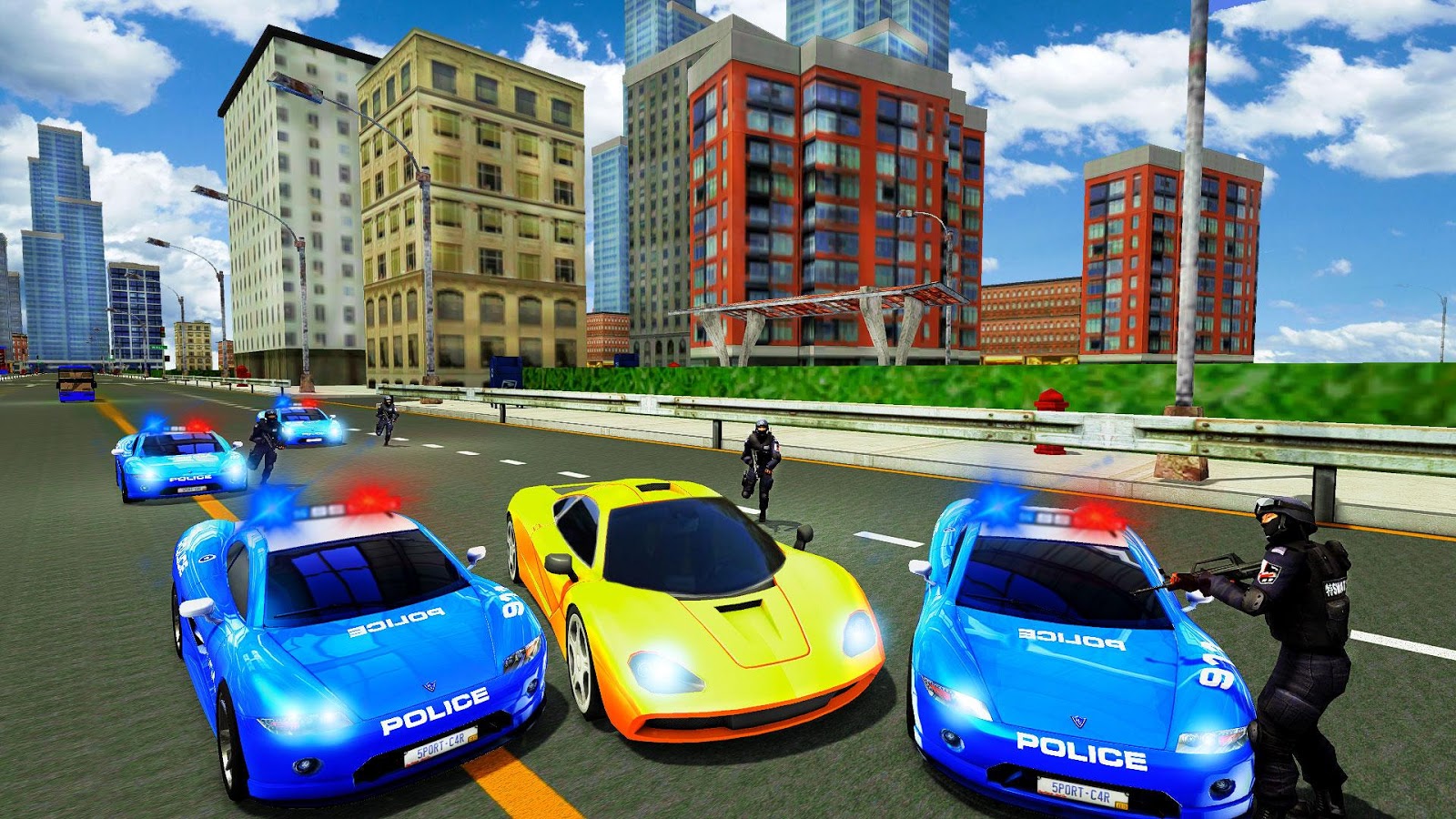 Offroad Police Gangster Chase Simulator HD截图4