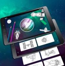 Space Game Coloring Book截图2