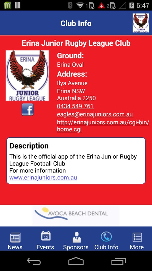 Erina Junior Rugby League FC截图5