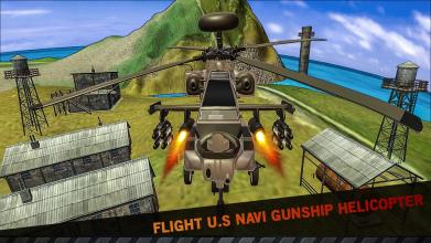 US Navy Warship Attack: Gunship Heli Air Strike截图4