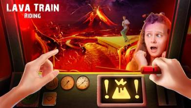 Lava Train Riding: Volcanic Race截图1