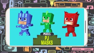 Pixel Pj Hero Masks Cube Zombie Fight截图2