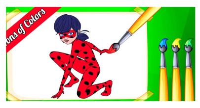 Coloring Book for Ladybug and Chat Noir run截图3