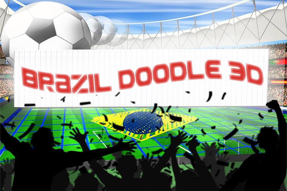 Brazil Doodle 3D Soccer截图1