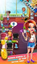 Tattoo Dash : Artistic Designs Shop Simulator Game截图4