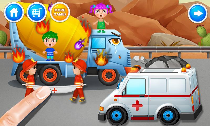 Fire Truck: Animal Rescue Game截图2