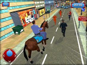 Police Horse Criminal Chase **Gangster Escape 3D截图3