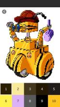 Robot Color By Number: Pixel Art Robot截图2