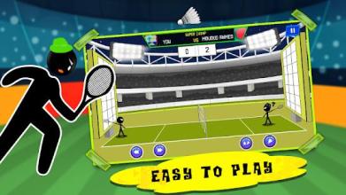 Stickman Badminton Game: World Championship League截图4