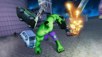 Green Monster Hero Fighter Crime City Battle截图1