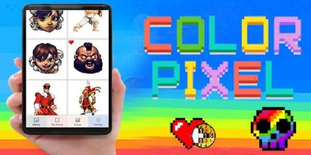 Sandbox Pixel art : Color By Number Street Fighter截图1