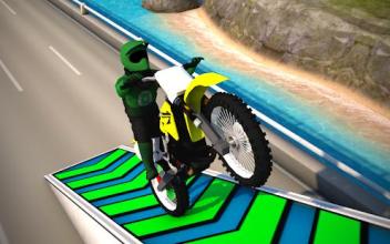 Superhero Bike Tricky Stunt Racing Game截图4