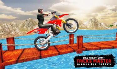 Bike Tricky stunt Tricks Master Impossible Tracks截图5