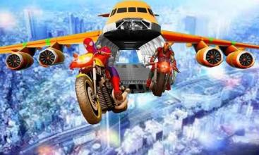 Spiderman Mega Ramp Bike Stunt Jet Bike Stunt截图3