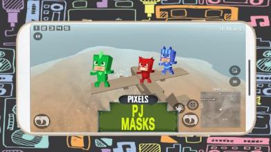 Pixel Pj Hero Masks Cube Zombie Fight截图1