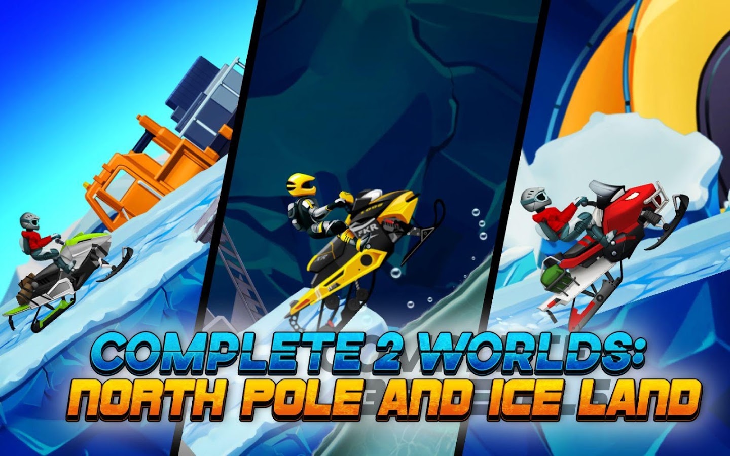 Winter Sports Game: Risky Road Snowmobile Race截图5