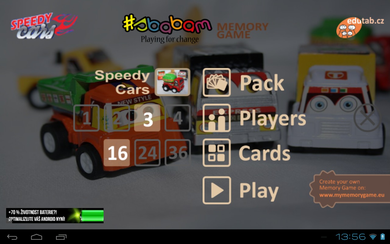 Speedy Cars memory game截图1