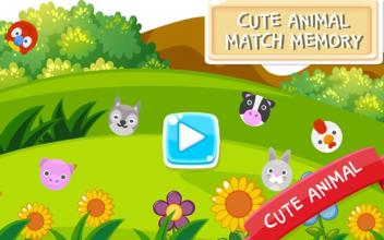 Cute Animal Match Memory截图2