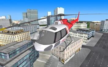 City Helicopter Fly Simulation截图5