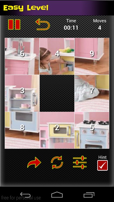 Slide Puzzle for Girls Free截图4