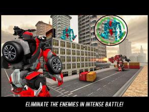 Flying Robot FireFighter: Truck Transform Game截图5