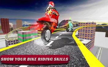 Rooftop Tricky Bike Stunts 3D截图2