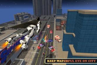 Superhero Bat Robot Flying Bat Hero Rescue Mission截图1