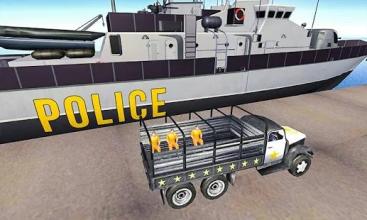 Police Boat Prison Transport 3D: Cruise Ship Game截图2