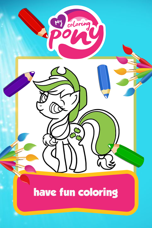 Rainbow Pony Coloring Game截图4