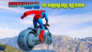 Superheroes Tricky Motorbike Stunt截图3