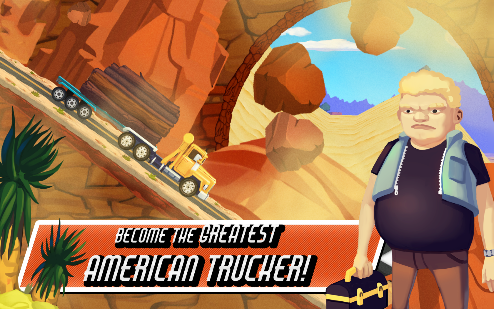 Truck Driving Race US Route 66截图3