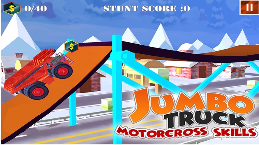 Big Truck mmx Uphill Top stunt截图1