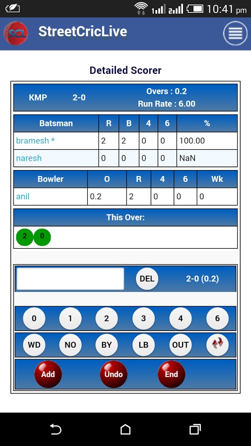 Cricket Scorer for All Matches截图5