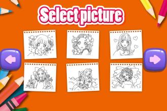 Manga Anime - Free Coloring Book & Paint Color截图5