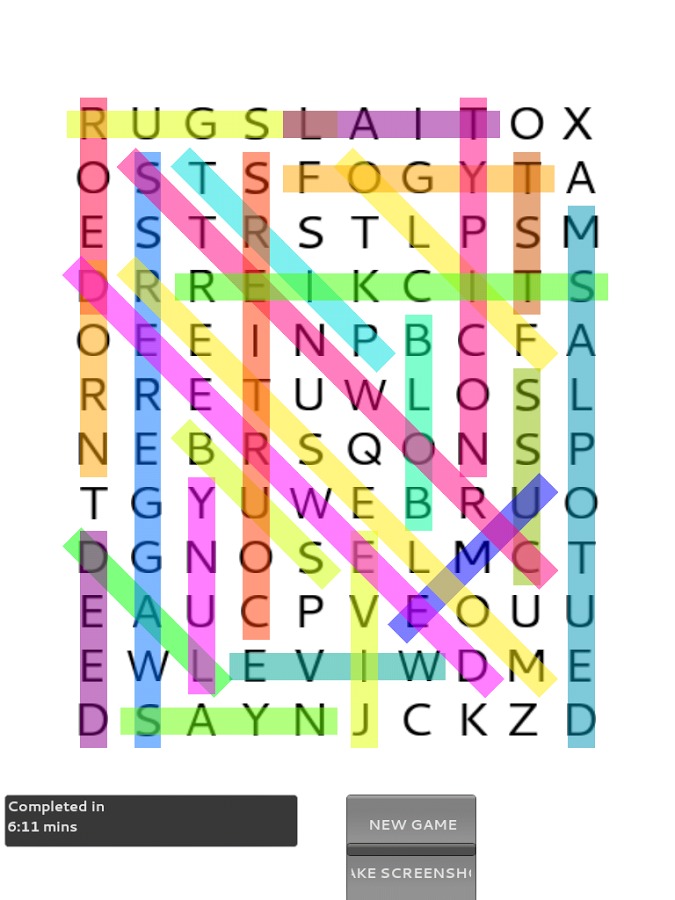 Stunning Word Search Puzzles截图1