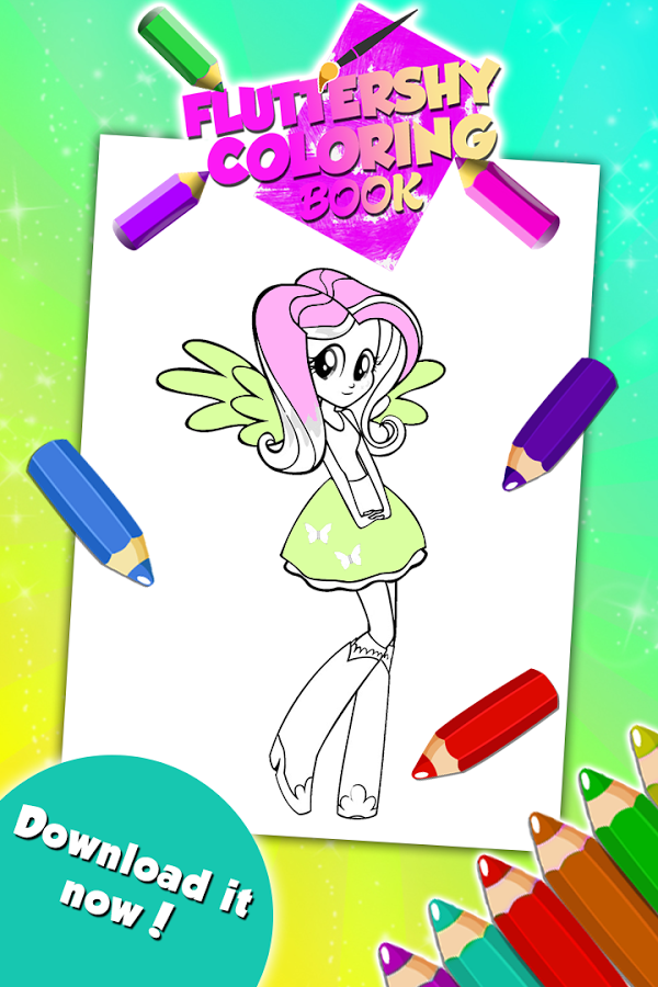 Fluttershy Coloring Game截图2