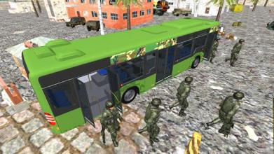 Heavy Duty Bus Game: Army Soldiers Transport 3D截图1